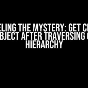 Unraveling the Mystery: Get Class of Java Object after Traversing Object Hierarchy